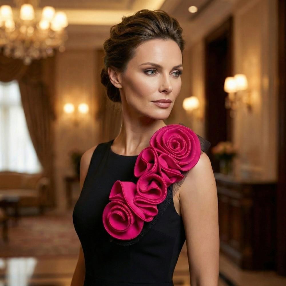 Big Flower 3D Floral Patch Decorative Cloth Fabric DIY Chest Flower Decorative Applique