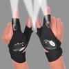 Перчатки без пальцев, светодиодный фонарик, водонепроницаемый фонарик, уличный инструмент, рыбалка, кемпинг, туризм, выживание, спасение, мульти-световой инструмент