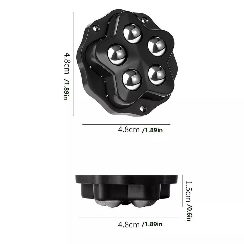 4 шт./комплект самоклеящиеся универсальные колеса бесшумные шариковые мебельные ролики прочный вращающийся на 360° шкив