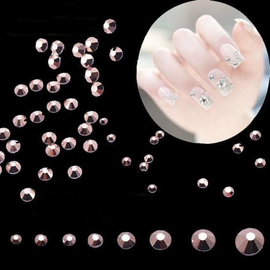 1 упаковка, белые стразы AB DIY с плоской задней стороной, блестящие стразы для дизайна ногтей, декор чехла для телефона