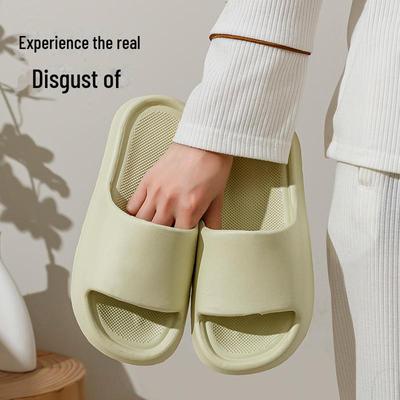 Женские и мужские мягкие домашние тапочки из ЭВА - Лето 2024 Бесшумные сандалии
