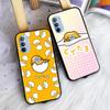AH37 Lazy Egg Gudetama черный чехол для Samsung Note 20 Lite S24 Ultra S23 S22 A05 A06 A11 A71 A15 A16 A13 A24 A25 A33 A52 A53 M55 M35 мягкий чехол