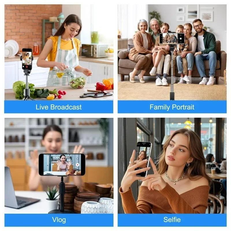 Магнитный экран-монитор для селфи телефона Bluetooth-пульт Селфи Задняя камера Прямая трансляция Видеозапись для iPhone Android