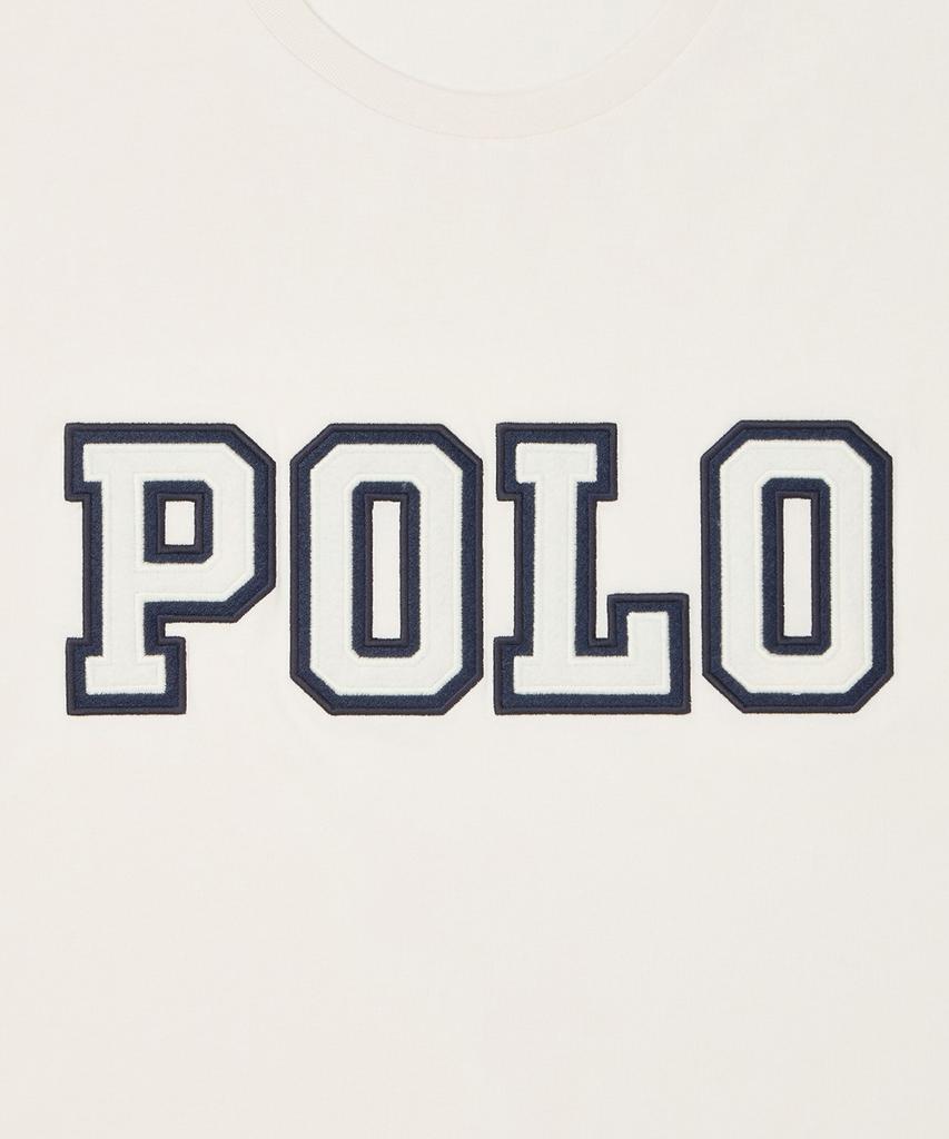 POLO RALPH LAUREN Классический крой Хлопковая футболка с логотипом - Белая
