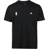 Wj Ss Henley модная удобная мягкая футболка с круглым вырезом и коротким рукавом для мужчин, черная DY8733