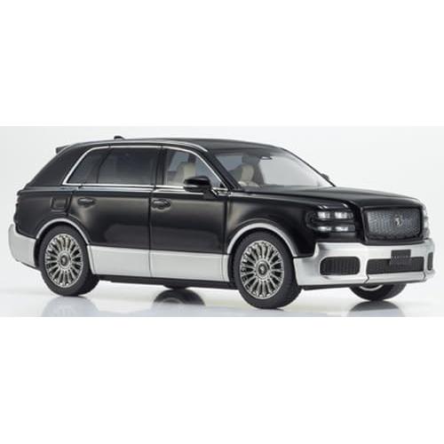 Kyosho Original 1/43 Toyota Century (Ринпо) Черный/Серебристый с интерьером Fromage Полностью собранная модель автомобиля KS03926BS