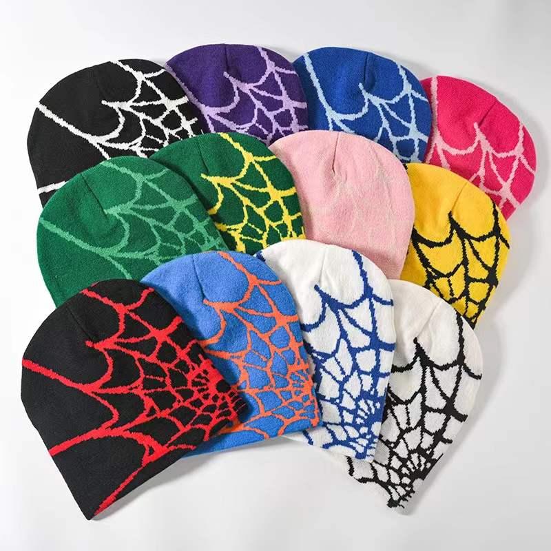 TRADE MFG Unisex Y2K Jacquard Beanie Custom Logo Winiter Cotton/Wool Knitted Hats Popular Design Solid Image Breathable