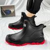 New Outdoor Non-slip Light Shoes Men Rain Boots Waterproof Rubber Fishing Shoes Durable Waterproof Rubber Fishing Shoes
