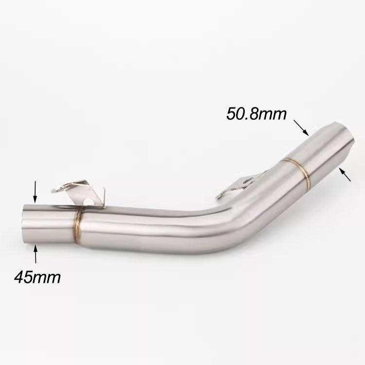 For Suzuki GSXR600 GSXR750 2011-2025 GSX-R600 GSX-R750 K11-L1 L2 L3 L4 Escape Exhaust Muffler Mid Tail Link Pipe 51MM Slip-On