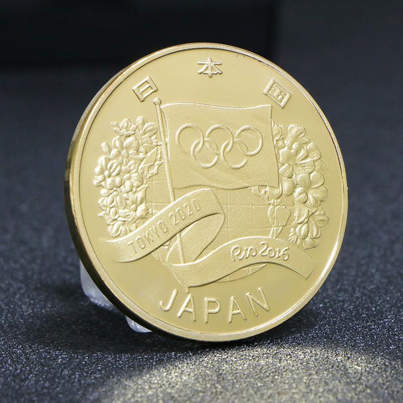 Памятная монета Японский Феникс Возрождение, Позолоченная и посеребренная.