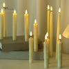 6 Pcs LED Taper Candles Flameless Electric Fake Candles Cordless Flickering LED Tea Light Decoration for Wedding Xmas Window Decor