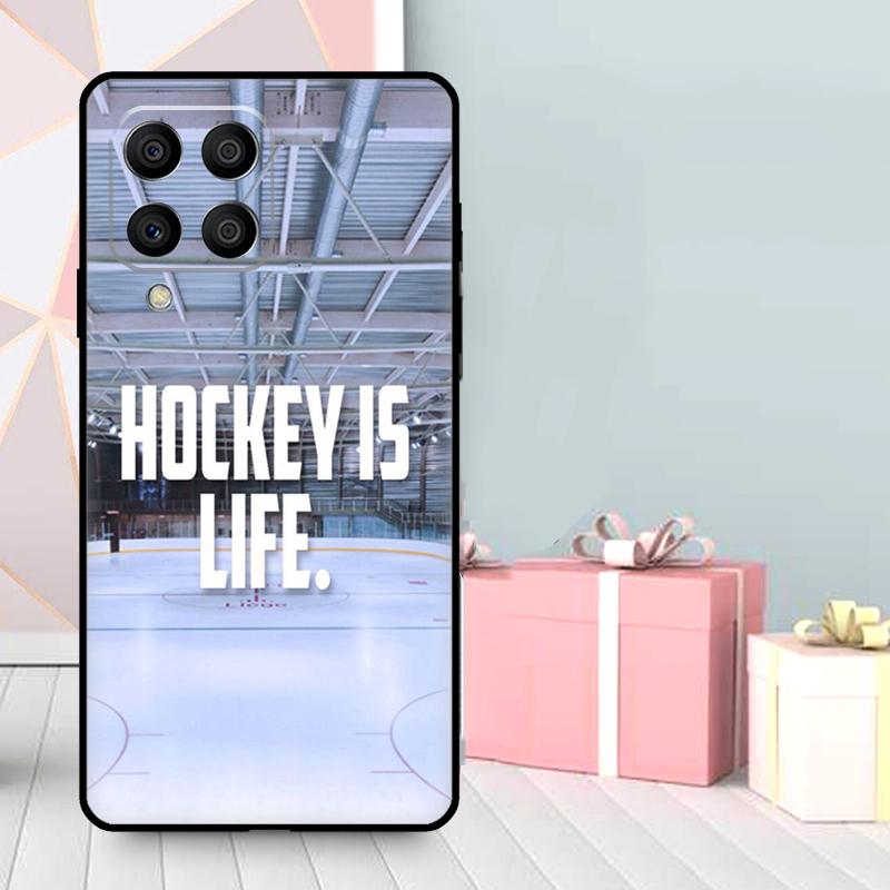 Hockey Sport Case For Samsung Galaxy M16 M31 M21 M13 M33 M53 M15 M35 M55 M36 M56 M12 M32 M52 M14 M34 M54