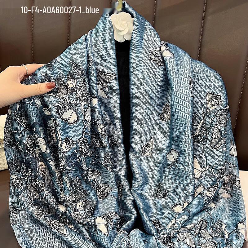Women's Fashion Oversized Silk Scarf & Shawl