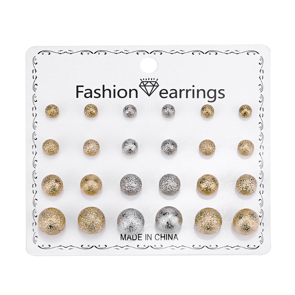 Минималистичный смешанный комплект маленьких серег, простые серьги-гвоздики с геометрическим рисунком для женщин и девочек, крошечные серьги-гвоздики Pendientes Kleine Oorbellen