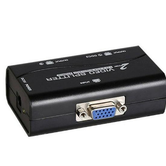 HD VGA разветвитель 1 на 2, видеораспределитель на два экрана