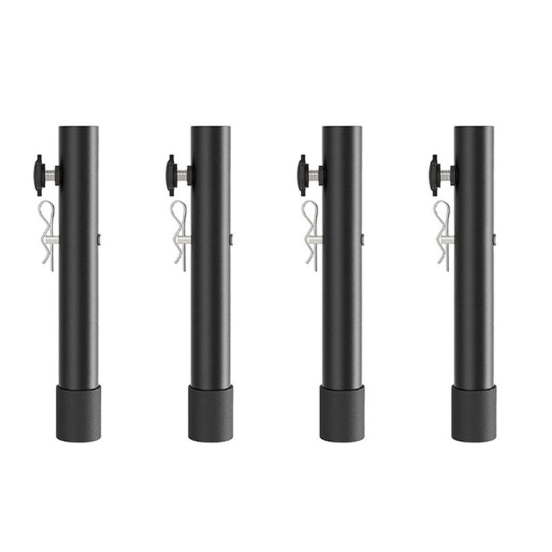 4Pcs Folding Table Leg Extenders Stainless Steel Folding Table Leg Extensions Table Risers for Folding Table Enduring