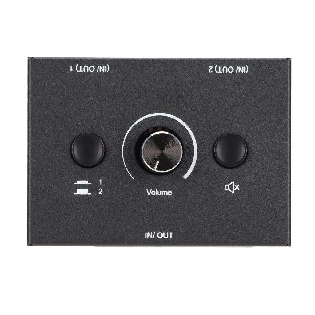 3.5mm Switcher 2 Input 1 Output Or 1 Input 2 Output Splitter Switcher Box with One Key Mute Button