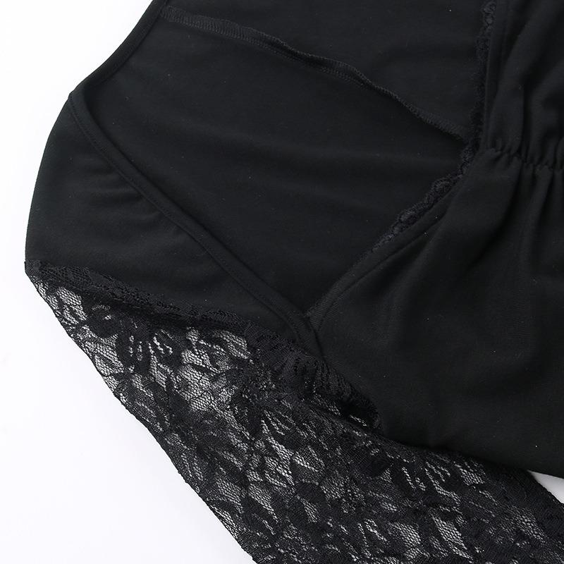 Платье с длинными рукавами и кружевом Fishbone Splicing, женское, осенне-зимнее, сексуальное, чистое, ветреное платье