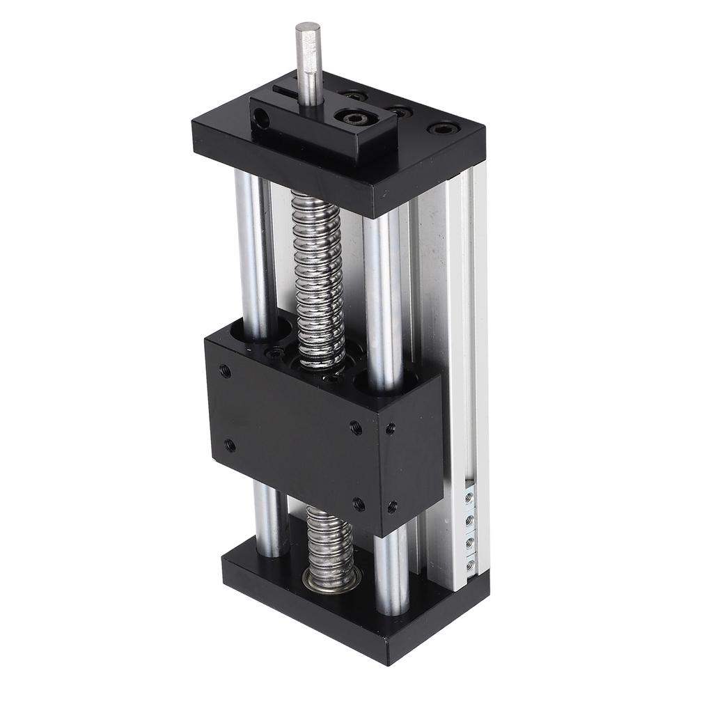 Слайд Линейный столик 100 мм Ход 10 мм Защищенная защита Двойные оси Ручной линейный рельсовый подвижной стол