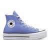 Converse All Star Lift Series Модные Повседневные Удобные Толстая Подошва Высокие Холщовые Кеды Женские Кроссовки Синие A00908C