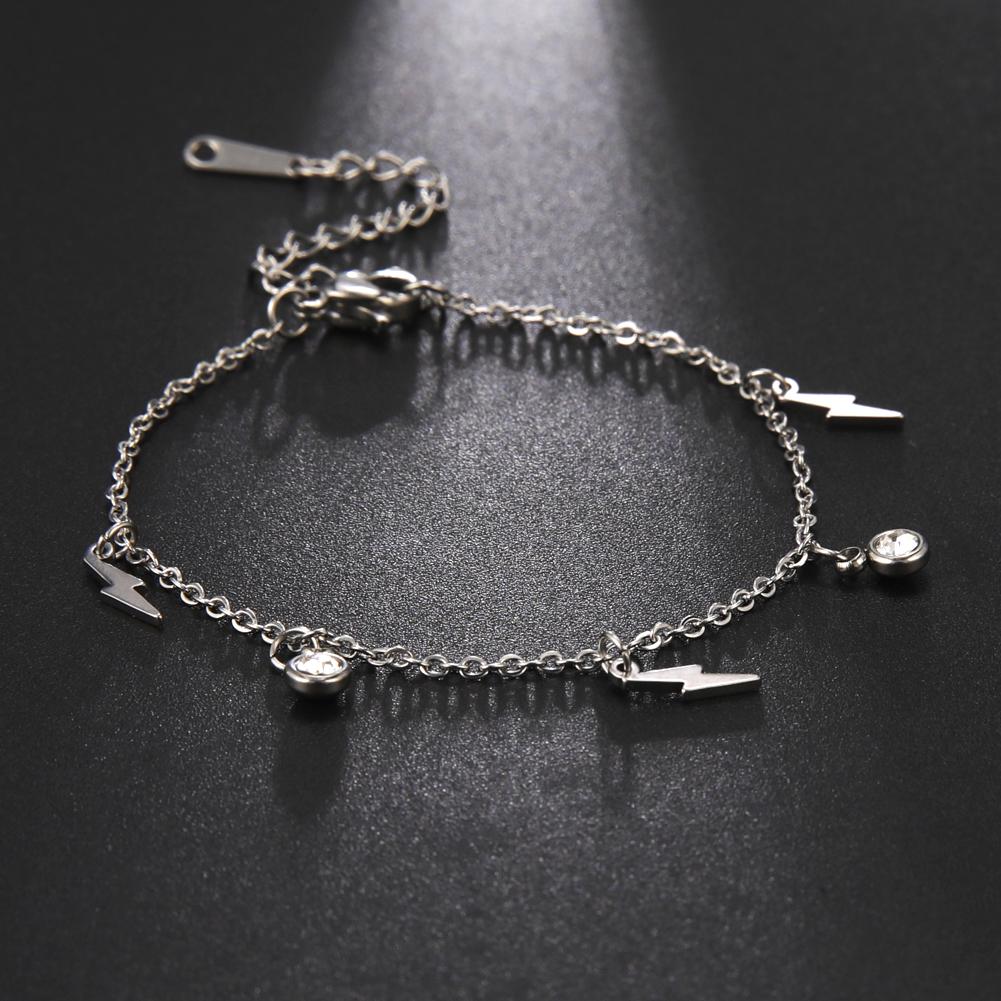 Korean Butterfly Crystal Bracelets on Hand for Women Stainless Steel Charm Bracelet Jewelry Valentine's Day Gift