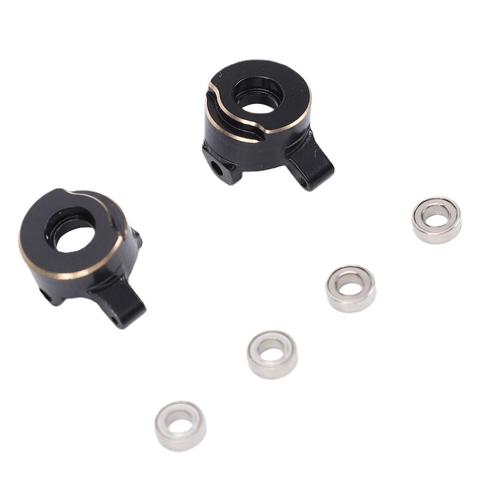 2 Pcs Brass Steering Knuckle Fit for SCX30 1 30 RC Crawler RC Brass Weights Steering Knuckle Electrophoresis Upgrade