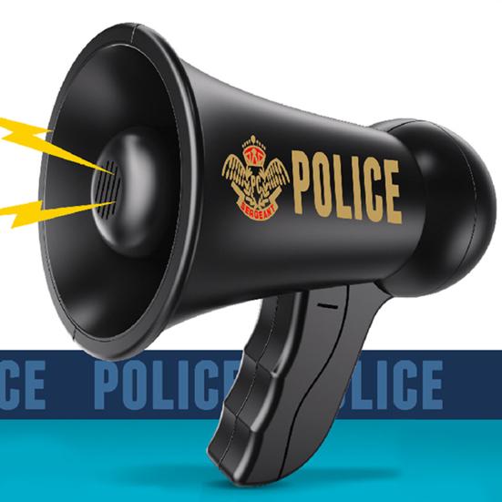 Детский портативный игрушечный мегафон, голосовые режимы оповещения, работающий от батареек, мини-ручной мегафон, детская ролевая игра, громкая игрушка-динамик