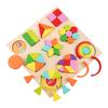 Wooden Geometry Puzzle Board Game Preschool Color Learning Geometric Shape Matching