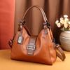 New European and American Retro Fashion Meniscus Baguette Bag Portable Messenger Large-capacity Compartment Female Bag
