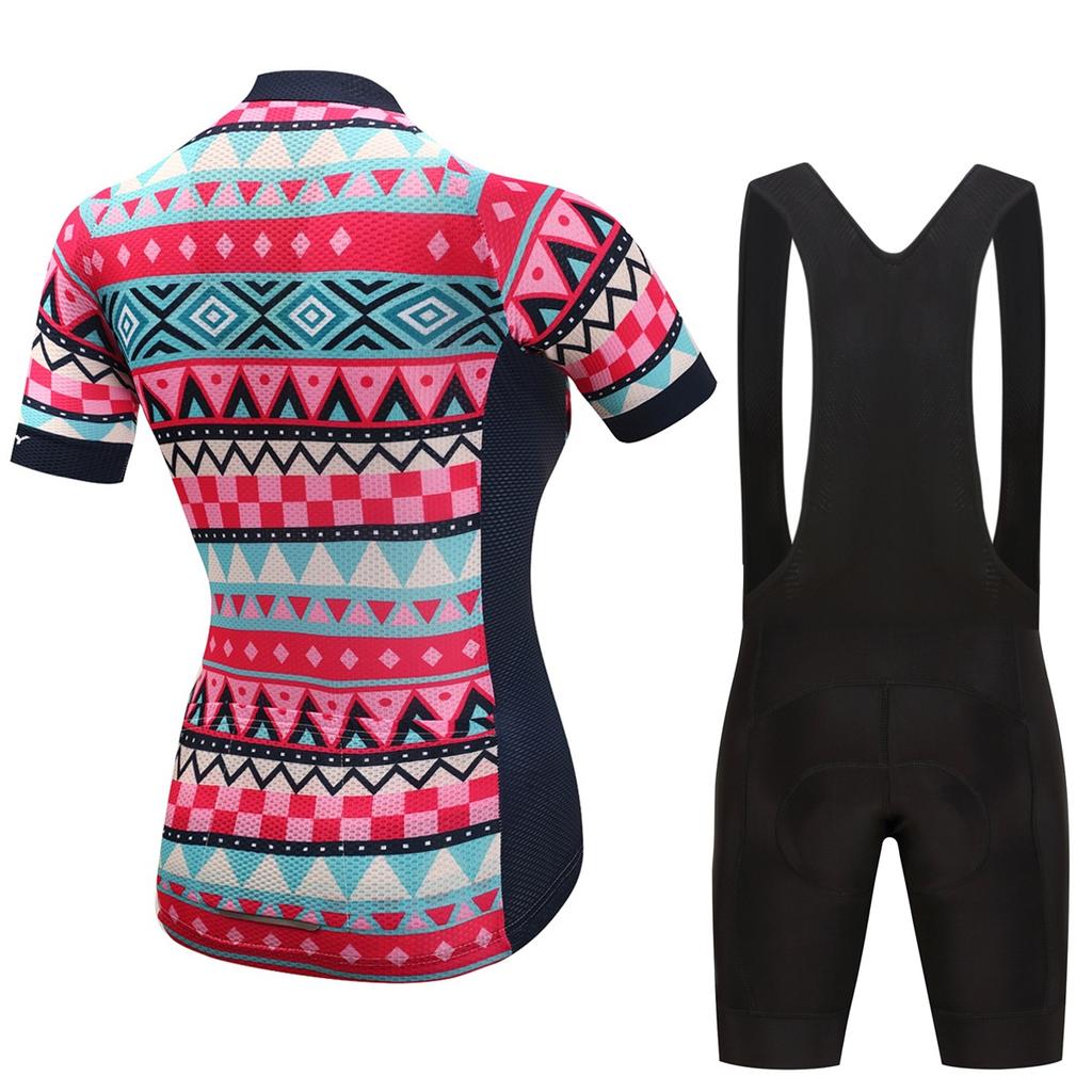 Летний короткий комплект одежды для езды на велосипеде, женские спортивные трикотажные костюмы, черные брюки-комбинезон
