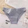 FINETOO Low Waist Cotton Panties Sexy Female Underpants Solid Breathable Comfortable Women Underwear Ladies Pantys Lingerie M-XXL
