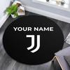 Custom Name,Juventus FC pattern round rug,Carpet Rug for Living Room Bedroom Playroom ,Non-slip Floor Mat,Holiday Gifts and Birthday Gifts.