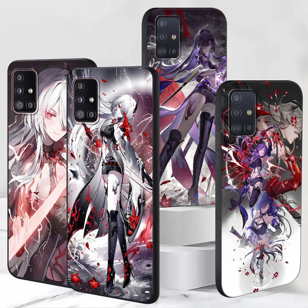Honkai Star Rail Acheron Case for Samsung Galaxy S23 S10e S10 S21 FE S22 S9 S24 Ultra S20 Plus Soft Black TPU Phone Cover Bumper