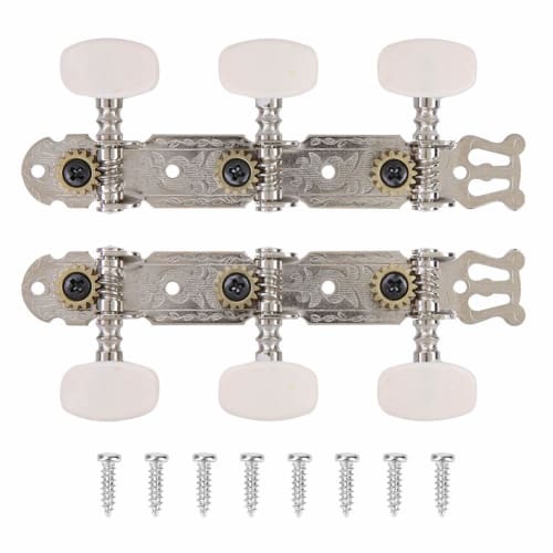 Guitar Tuning Pegs, Classical Guitar Tuners (Set of 2), for 40-inch Classical Guitars, Machine Heads, Durable & Wear-Resistant, Easy Installation, Smo