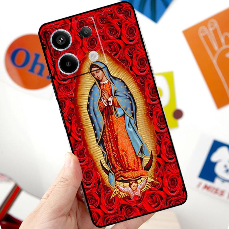Virgen De Guadalupe Virgin Mary Funda For Xiaomi Redmi Note 14 Pro 10 11 12 13 15 Pro Plus Case For Redmi 15 14C 12C 10C 13C