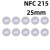 10 шт. RFID-меток-стикеров Ntag215 NFC-метка 13,56 МГц Iso14443A Стикер для телефона Доступен RFID-клейкий стикер