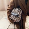 Маленькая сумка женская осень и зима новая мода высокая мода текстура нишевый рюкзак мини клетчатый рюкзак