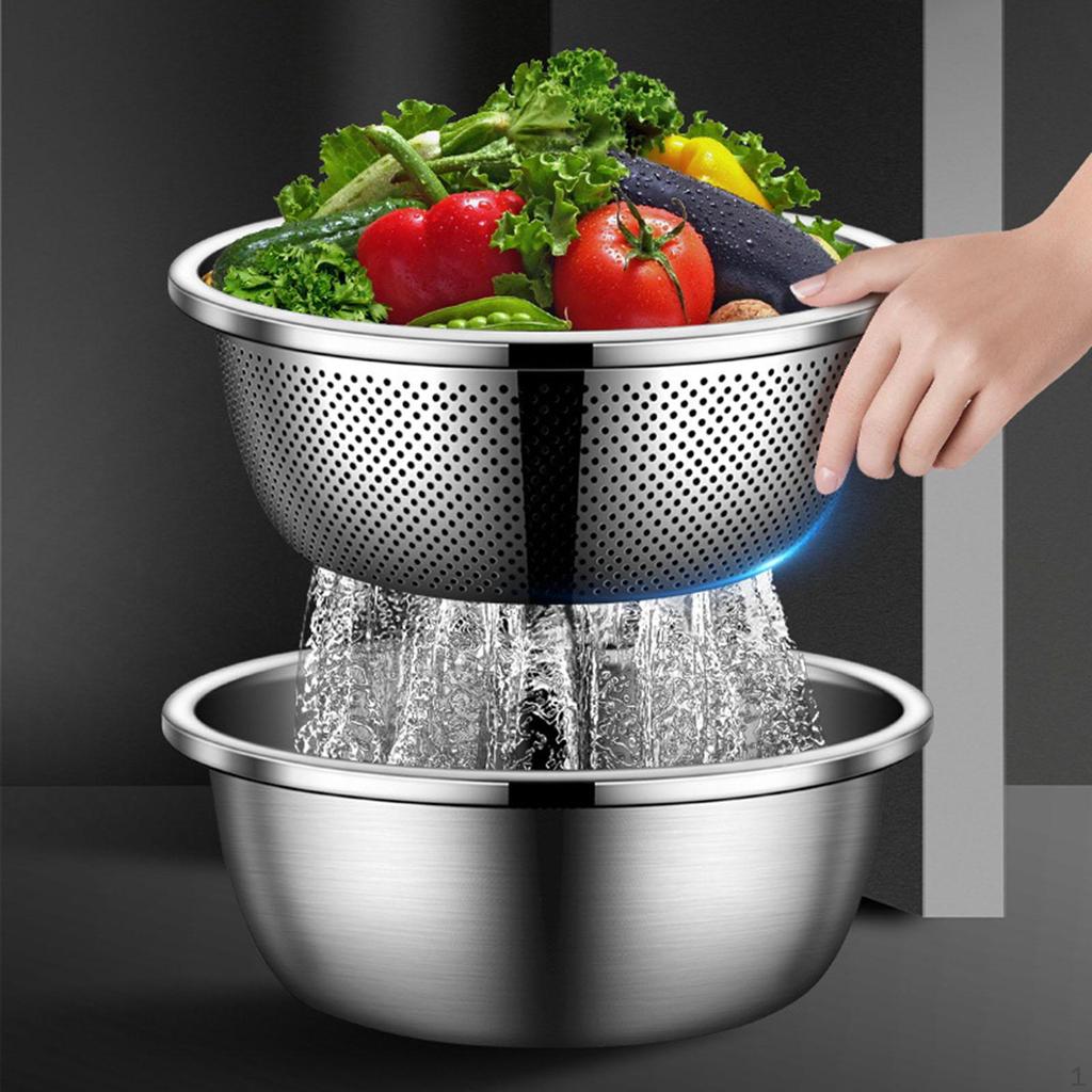 Дуршлаг, кухонная миска для супа, сито для мытья риса, фруктов и овощей