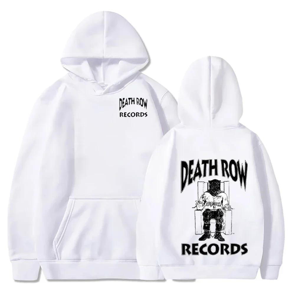 Осень/Зима Новые Худи Death Row Records Модные Свободные Худи для Мужчин и Женщин Спортивная Одежда Хип-Хоп Уличная Одежда