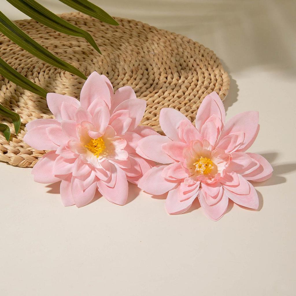 Сладкие Милые Преувеличенные Имитационные Многослойные Полиэстеровые Серьги-Цветы, Подходящие для Женского Пляжного Отпуска, Подарки для Пляжной Вечеринки