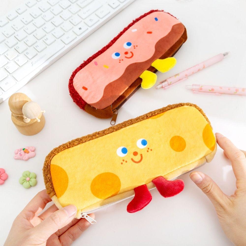 Bags Large Capacity Korean Style Pencil Pouch Comestic Bag Stationery Bag Cartoon Pencil Case