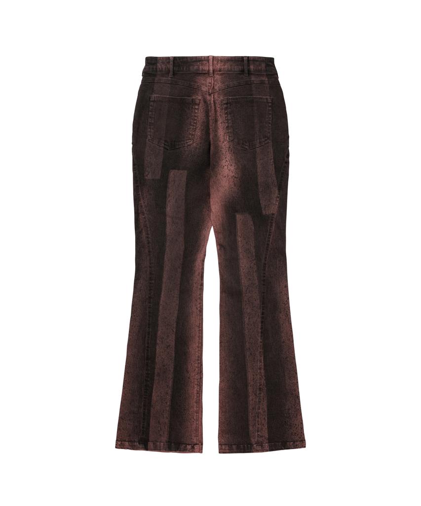 WELLBEING EXPRESS Spray Washed Line Pants Pink