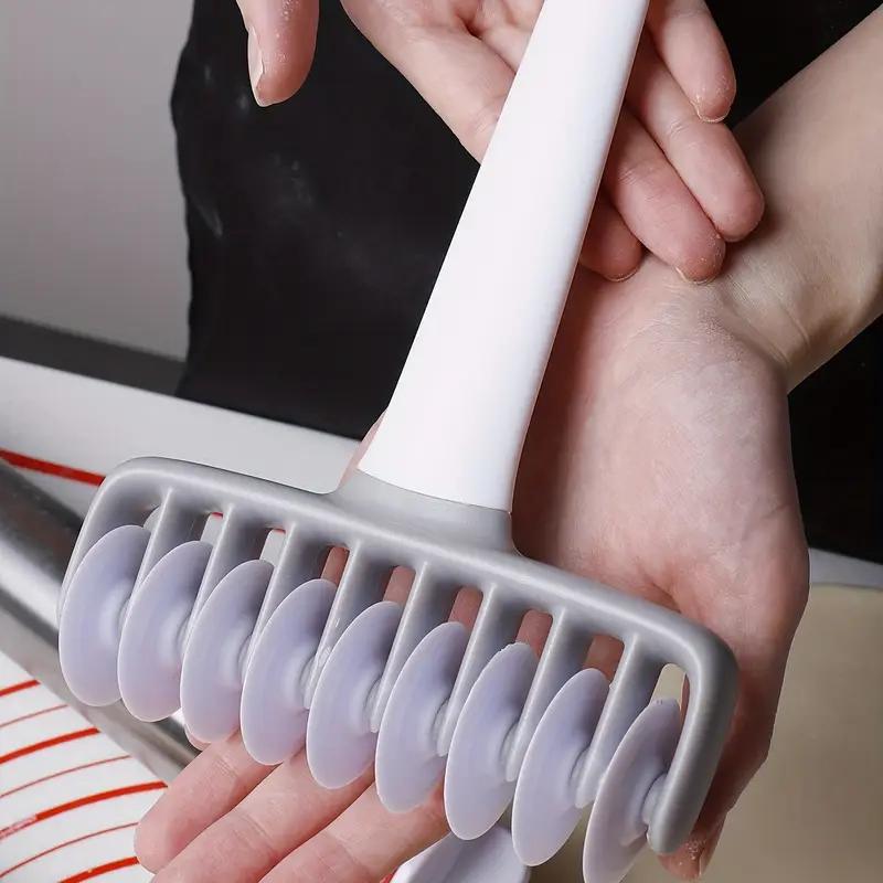 1 шт. Роликовый нож для пиццы с фигурным узором, инструменты для выпечки, нож-сетка для слоеного теста, роликовый нож с узором, креативный роликовый нож для лапши