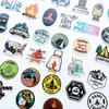 Bonfire Camping Stickers Camping Decals Solo Camping Outdoor Outdoor Campers Set of 50