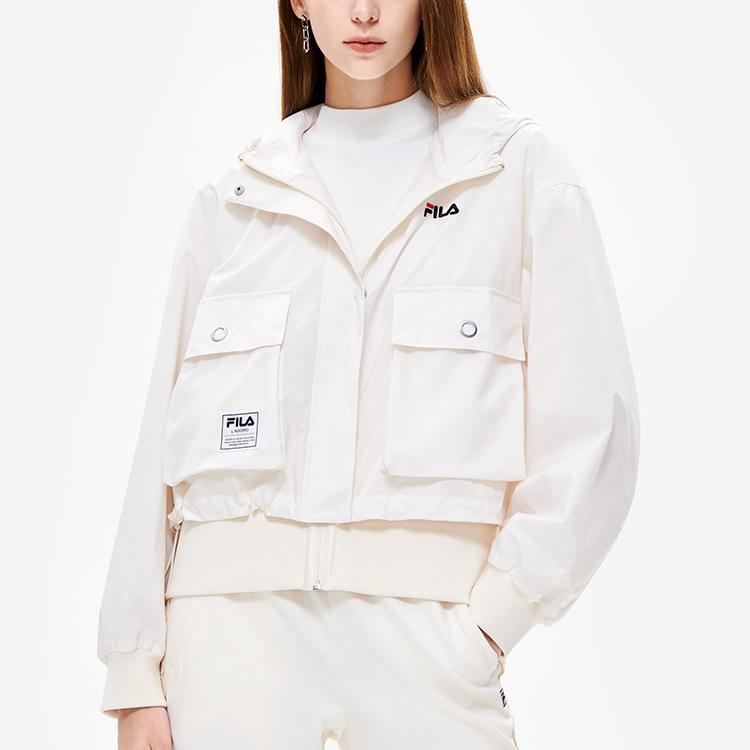 Новая куртка FILA Осень Женская Нефритовый Кролик Белая F11W238703FIV