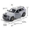 1/36 Rolls Royce Cullinan Simulation Toy Car Model Alloy Diecast with Sound and Light Pull Back Toy Vehicle Models for Boy Gifts
