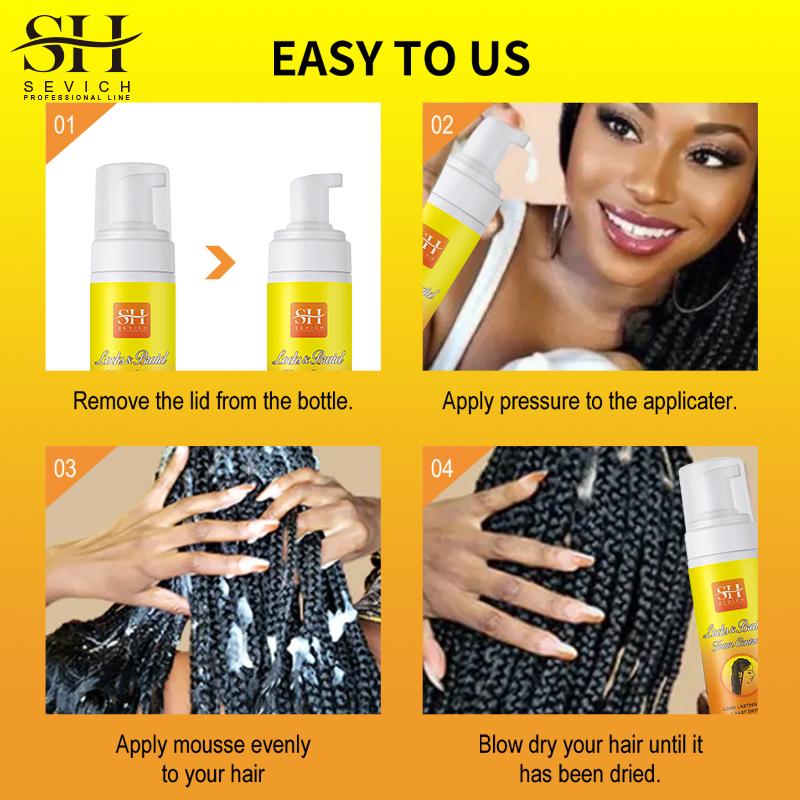 SEVICH 150 мл пена для волос мусс для укладки волос вьющиеся волосы Увлажняющий мусс для укладки волос пена для укладки волос крем-расслабляющее масло для парика