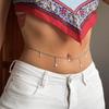 Sexy Vintage Waist Chain Star Tassel Pendant Metal Chain Waist Decoration Women's Fashion Waist Chain