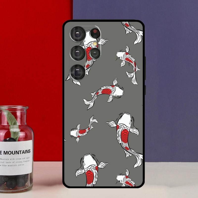 Чехол-футляр с изображением рыбы Кои Инь-Ян для Samsung Galaxy S25 Ultra S9 S10 S20 S21 FE S22 S23 Plus S24 Ultra
