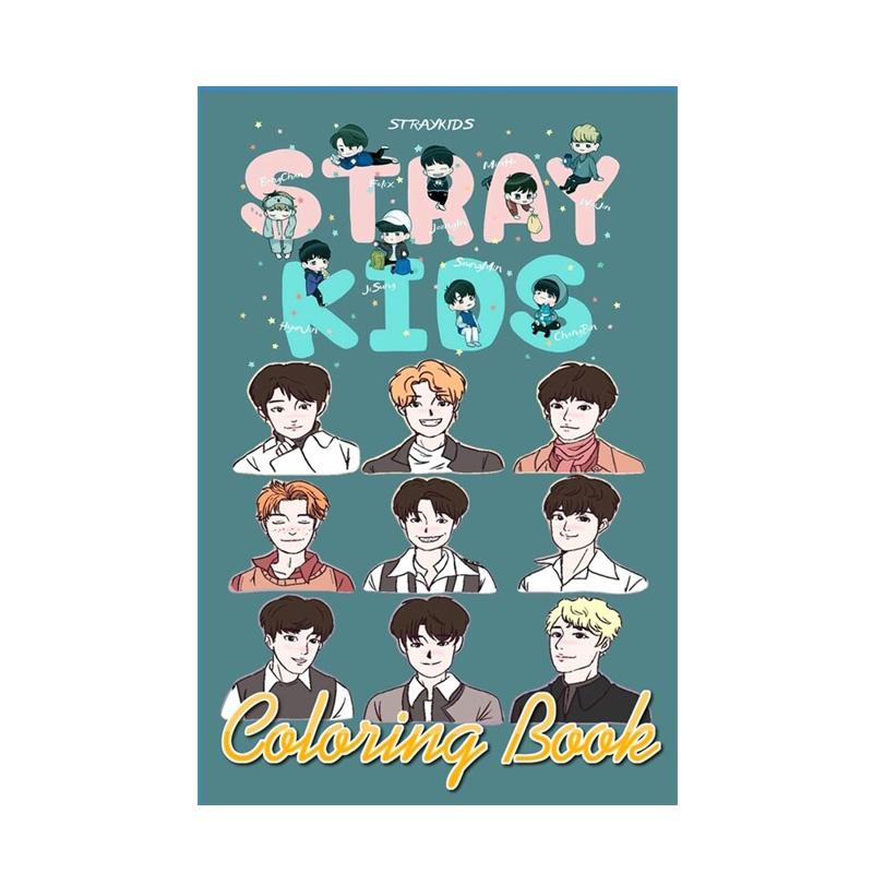 Stray Kids Раскраска - бродячие дети (Мягкая обложка)